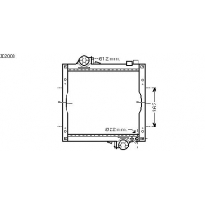 JD2003 AVA Радиатор, охлаждение двигателя