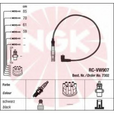 7302 NGK Комплект проводов зажигания