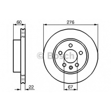 0 986 479 B53 BOSCH Тормозной диск