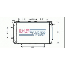 2500061 KUHLER SCHNEIDER Радиатор, охлаждение двигател