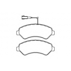 MDB2848 MINTEX Комплект тормозных колодок, дисковый тормоз