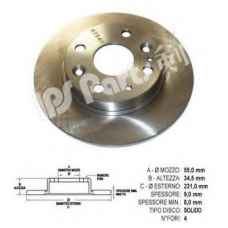 IBP-1312 IPS Parts Тормозной диск