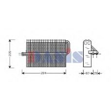 820277N AKS DASIS Испаритель, кондиционер
