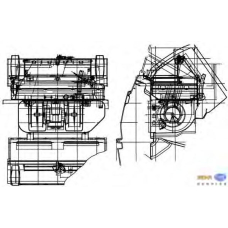 9MX 351 314-071 HELLA Теплообменник, отопление салона