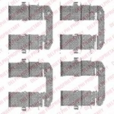 LX0482 DELPHI Комплектующие, колодки дискового тормоза