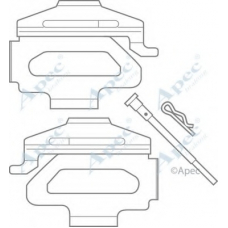 KIT572 APEC Комплектующие, тормозные колодки