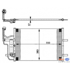 8FC 351 302-211 HELLA Конденсатор, кондиционер