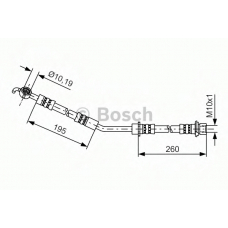 1 987 481 407 BOSCH Тормозной шланг