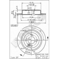 BS 7622 BRECO Тормозной диск