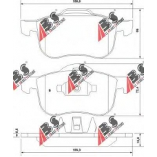 37097 OE ABS Комплект тормозных колодок, дисковый тормоз