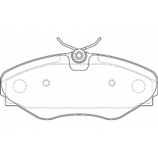 WBP23099B WAGNER LOCKHEED Комплект тормозных колодок, дисковый тормоз