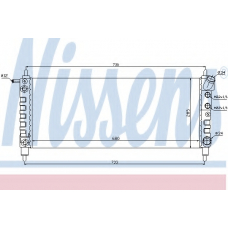63298 NISSENS Радиатор, охлаждение двигателя