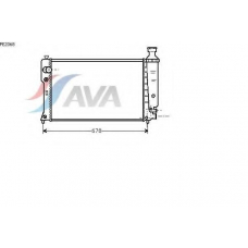 PE2068 AVA Радиатор, охлаждение двигателя
