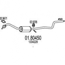 01.80450 MTS Средний глушитель выхлопных газов