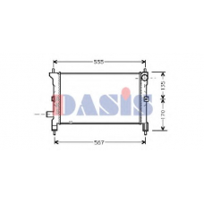 370030N AKS DASIS Радиатор, охлаждение двигателя