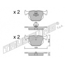 576.0 TRUSTING Комплект тормозных колодок, дисковый тормоз