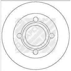 15706 MAPCO Тормозной диск