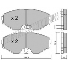 420.0 TRUSTING Комплект тормозных колодок, дисковый тормоз