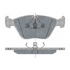 SP 138 PR SCT Комплект тормозных колодок, дисковый тормоз
