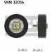 VKM 32036 SKF Паразитный / ведущий ролик, поликлиновой ремень