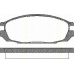 8110 14010 TRISCAN Комплект тормозных колодок, дисковый тормоз