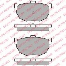 LP1072 DELPHI Комплект тормозных колодок, дисковый тормоз
