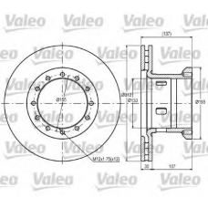 187079 VALEO Тормозной диск