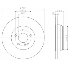 8DD 355 106-892 HELLA PAGID Тормозной диск