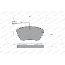 151-1897 WEEN Комплект тормозных колодок, дисковый тормоз