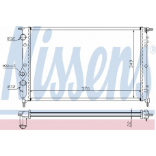 63925A NISSENS Радиатор, охлаждение двигателя