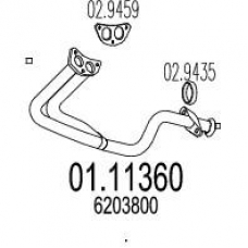 01.11360 MTS Труба выхлопного газа