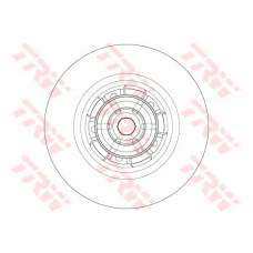 DF6355BS TRW Тормозной диск
