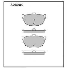 ADB0990 Allied Nippon Тормозные колодки