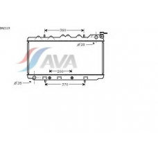 DN2119 AVA Радиатор, охлаждение двигателя