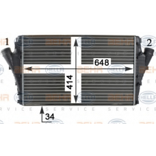 8ML 376 760-611 HELLA Интеркулер