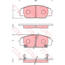 GDB7248 TRW Комплект тормозных колодок, дисковый тормоз