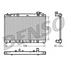 DRM50041 DENSO Радиатор, охлаждение двигателя