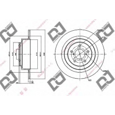 BD1072 DJ PARTS Тормозной диск