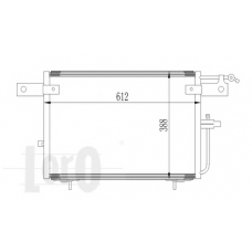 003-016-0019 LORO Конденсатор, кондиционер