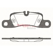 1170778 METZGER Комплект тормозных колодок, дисковый тормоз
