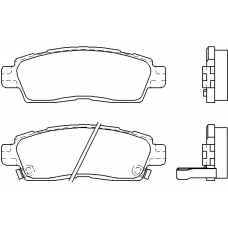 P 10 010 BREMBO Комплект тормозных колодок, дисковый тормоз