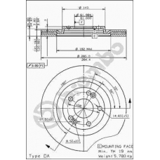 09.4626.10 BREMBO Тормозной диск