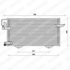 TSP0225010 DELPHI Конденсатор, кондиционер