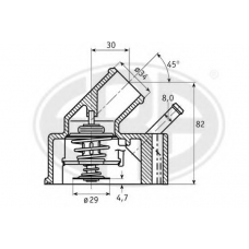 350237 ERA Термостат, охлаждающая жидкость