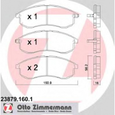 23879.160.1 ZIMMERMANN Комплект тормозных колодок, дисковый тормоз