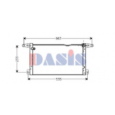 082050N AKS DASIS Конденсатор, кондиционер