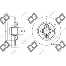 BD1528 DJ PARTS Тормозной диск