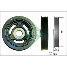 544 0104 10 INA Ременный шкив, коленчатый вал
