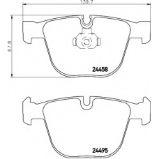 8DB 355 013-171 HELLA Комплект тормозных колодок, дисковый тормоз