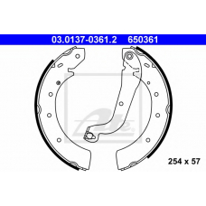 03.0137-0361.2 ATE Комплект тормозных колодок